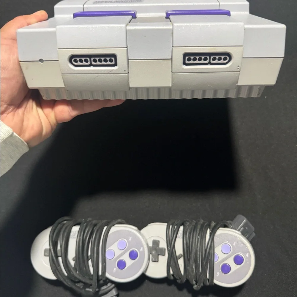 Super Nintendo Entertainment System with Controllers